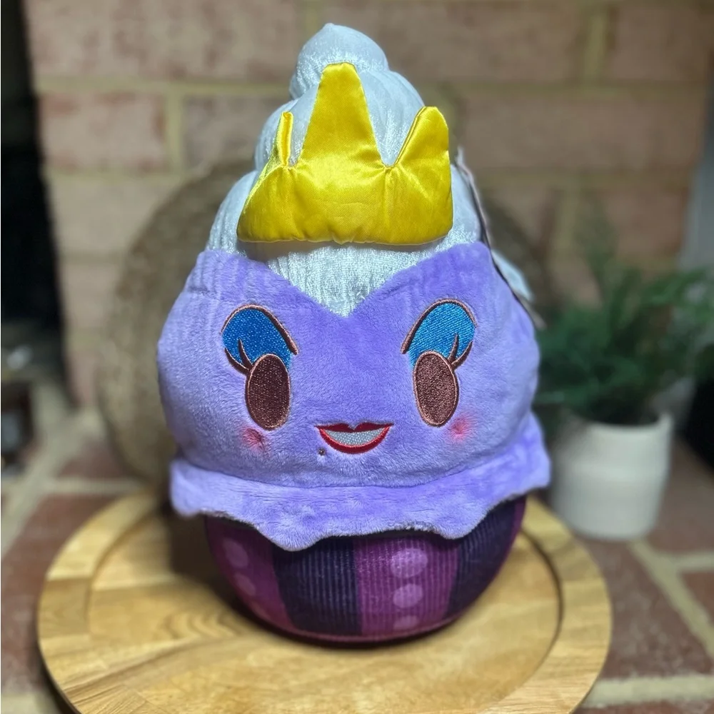Disney Munchlings Squeeze-a-Munch Large Lavender Ice Cream Sundae Ursula Plush